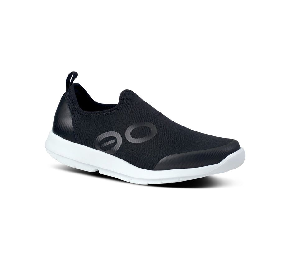 Oofos Women's Oomg Sport Low - Slip On Shoes Black / White ( WNDYJ-7856 )